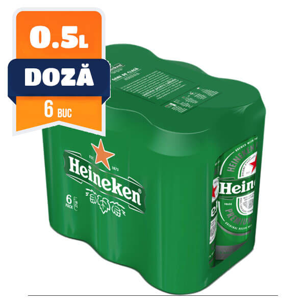 experience deal with liter Heineken doza 0.5 L, 6 buc/bax - DIROM-V Distributie Galati